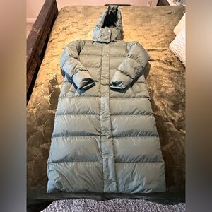 lululemon athletica Teal Long Puffer Jacket